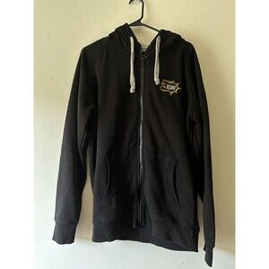 Men’s Antigua Black Blizzard 30th Anniversary Victory Full-Zip Hoodie